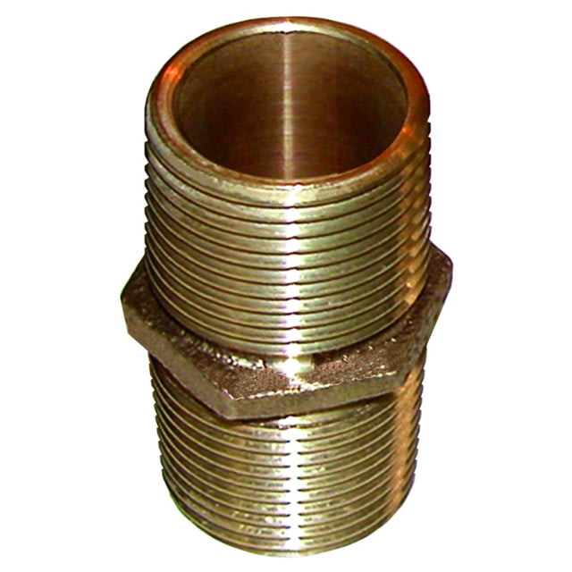 GROCO Bronze Pipe Nipple - 1-1/2 NPT, PN-1500