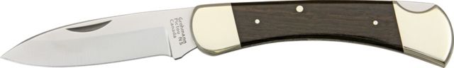 Grohmann Drop Point Lockback Folding Knife 3.625in StainlessDrop Point Rosewood Handle - Grohmann
