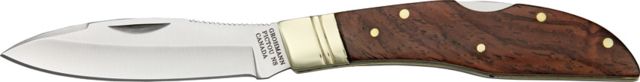Grohmann Mini Russell Folding Knife 3.125in Carbon Steel Rosewood Handle G - Grohmann