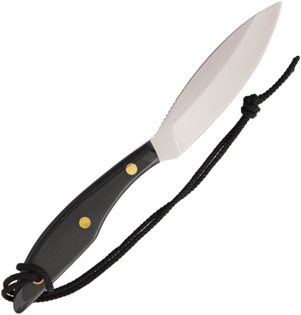 Grohmann Original Design Fixed Blade Knife 4in Black Micarta Handle - Grohmann