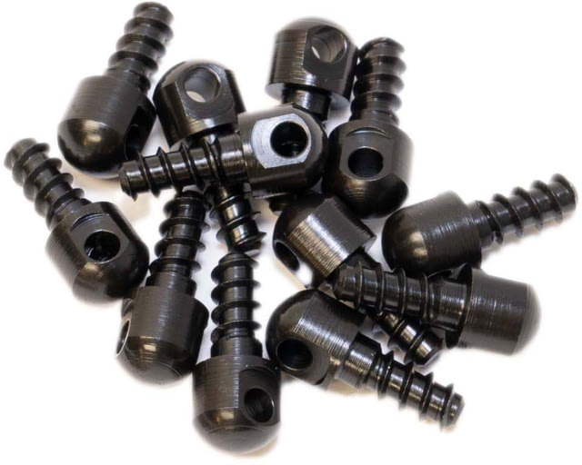 GrovTec US 12 Pack 0.5in Wood Screw Black