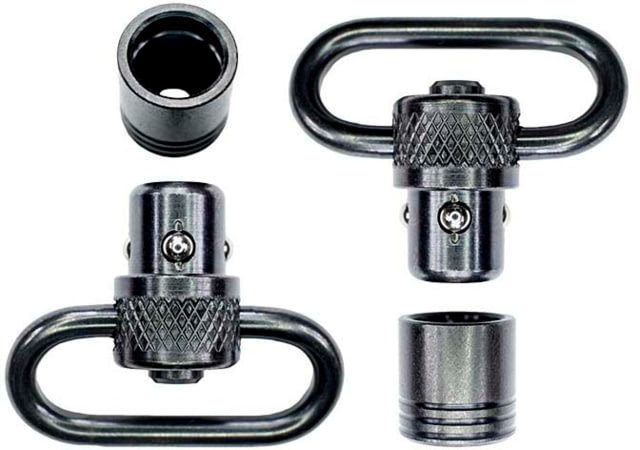 GrovTec US 1in Standard Push Button Swivel Set w/Bases Black