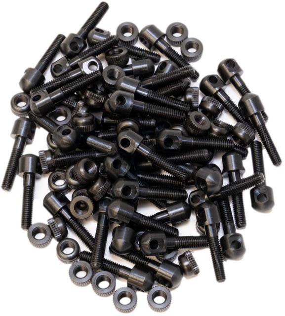 GrovTec US 48 Pack- 7/8in Machine Screw w/Nut and Spacer Black