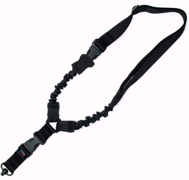 GrovTec US Single Point Bungee Sling Push Button QD Bungee Sling Black