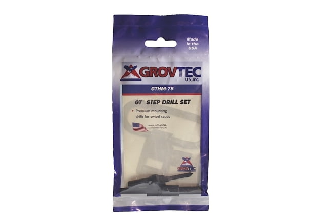 GrovTec US Mount Studs Step Drill Set 2 Piece Black - Grovtec Us