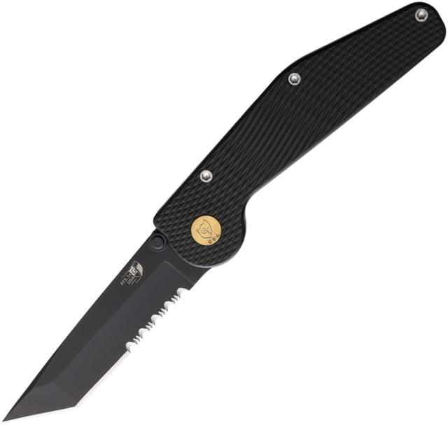 GT KNIVES Auto Button Lock Tanto Serrate 3.50 in Automatic Folding Knife