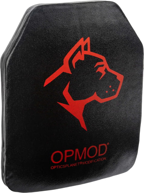 Guard Dog Body Armor OPMOD OpticsPlanet Exclusive Level III+ Ceramic UHMWPE Armor Plate SAPI Multi Curve 10x12in Black OPMOD-3Plus - Opmod