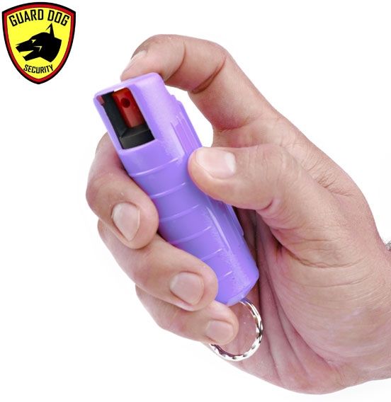 Guard Dog Security 1/2oz 18percent OC Pepper Spray - UV w/ Lilac Hard Case - Guard Dog Security