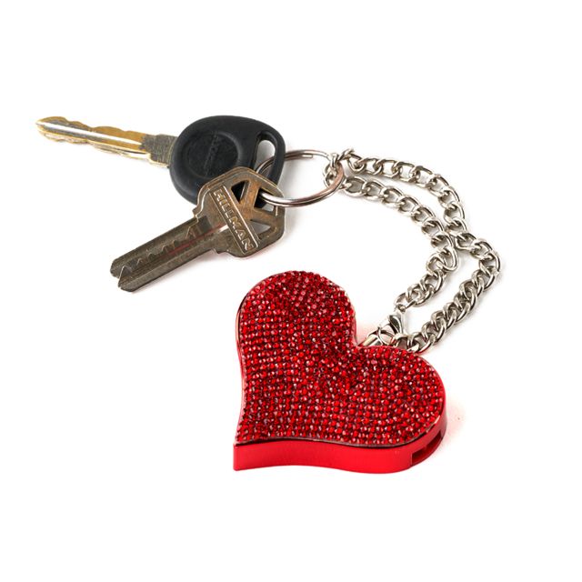 Guard Dog Security HeartBeat Keychain Alarm Red
