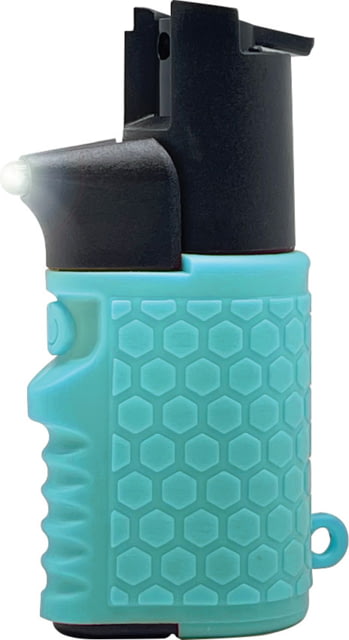 Guard Dog Security Light Em Up 1/2 oz Pepper Spray with Grip LED Case Teal One Size - Guard Dog Security