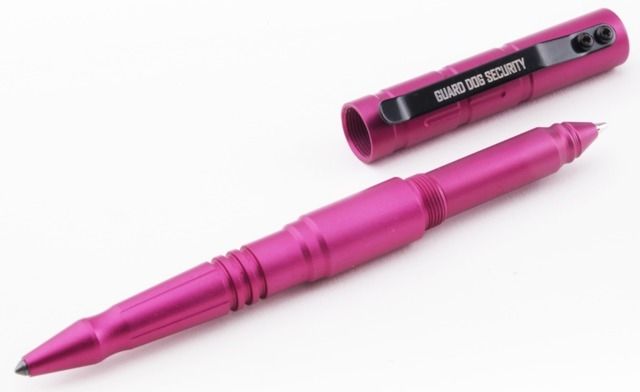 Guard Dog Security Tactical Pen - Type III Aluminum w/ Tungsten Steel Pressure Tip Pink