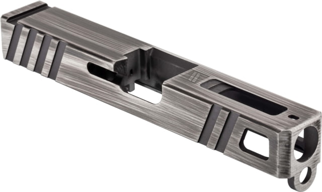 Gun Cuts Apprentice Slide for Glock 19 No Optic Cut Battleworn Silver - Gun Cuts