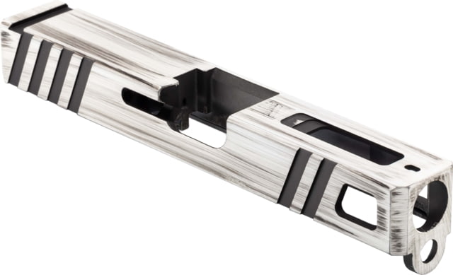 Gun Cuts Apprentice Slide for Glock 19 No Optic Cut Battleworn White - Gun Cuts