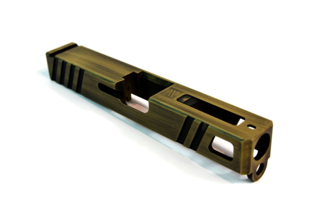 Gun Cuts Apprentice Slide for Glock 19 Optic Cut Battleworn Gold - Gun Cuts