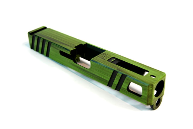 Gun Cuts Apprentice Slide for Glock 19 Optic Cut Battleworn Zombie Green - Gun Cuts