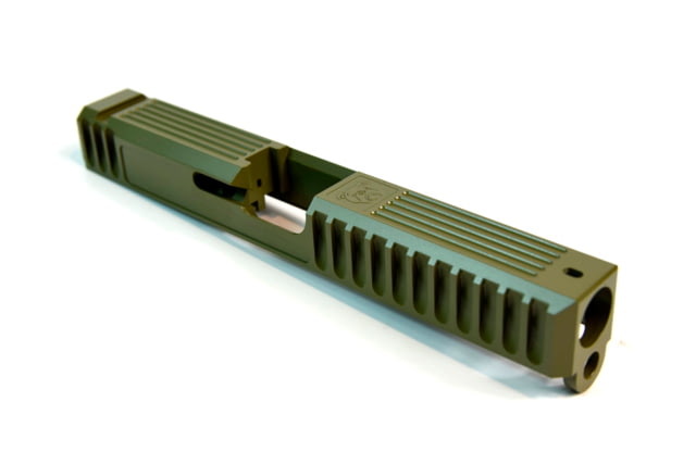 Gun Cuts Bulldog Slide for Glock 17 No Optic Cut Noveske Bazooka Green