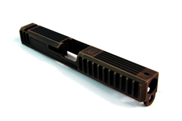 Gun Cuts Bulldog Slide for Glock 17 Optic Cut Battleworn Copper - Gun Cuts