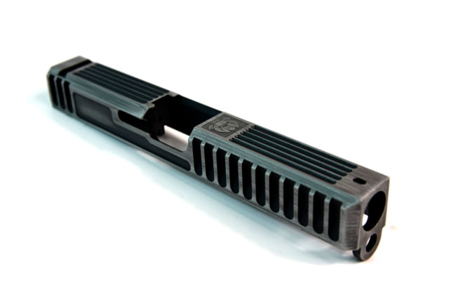 Gun Cuts Bulldog Slide for Glock 17 Optic Cut Battleworn Silver - Gun Cuts