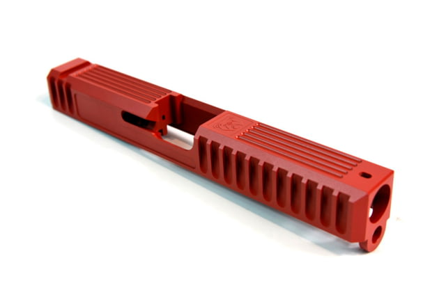 Gun Cuts Bulldog Slide for Glock 17 Optic Cut USMC Red - Gun Cuts