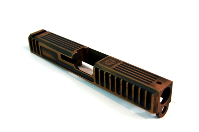 Gun Cuts Bulldog Slide for Glock 19 No Optic Cut Battleworn Copper - Gun Cuts