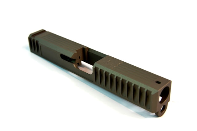 Gun Cuts Bulldog Slide for Glock 19 No Optic Cut Smoked Bronze - Gun Cuts