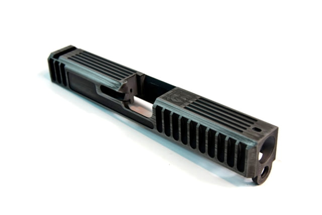 Gun Cuts Bulldog Slide for Glock 19 Optic Cut Battleworn Silver - Gun Cuts