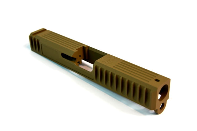 Gun Cuts Bulldog Slide for Glock 19 Optic Cut Coyote Tan