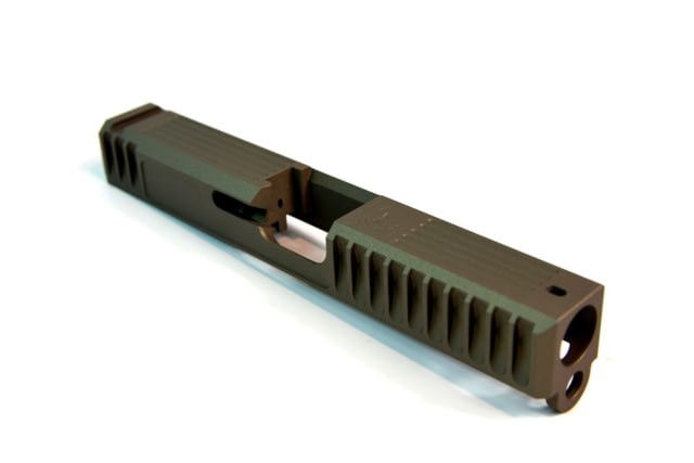 Gun Cuts Bulldog Slide for Glock 19 Optic Cut Smoked Bronze - Gun Cuts