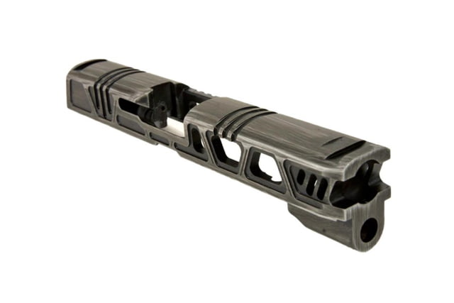 Gun Cuts Cyberpunk for Sig Sauer P320 Full Size/M17 No Optic Cut Battleworn Silver - Gun Cuts