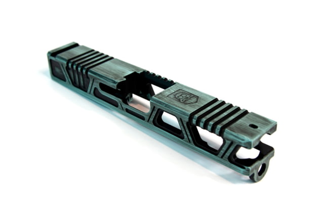 Gun Cuts Cyberpunk Slide for Glock 19 No Optic Cut Battleworn Robbins Egg Blue - Gun Cuts