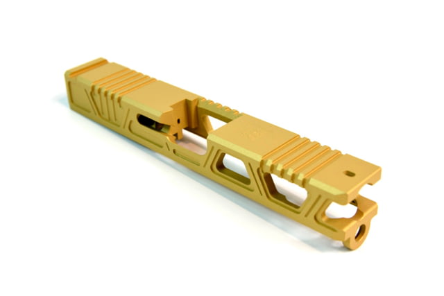 Gun Cuts Cyberpunk Slide for Glock 19 No Optic Cut Gold - Gun Cuts