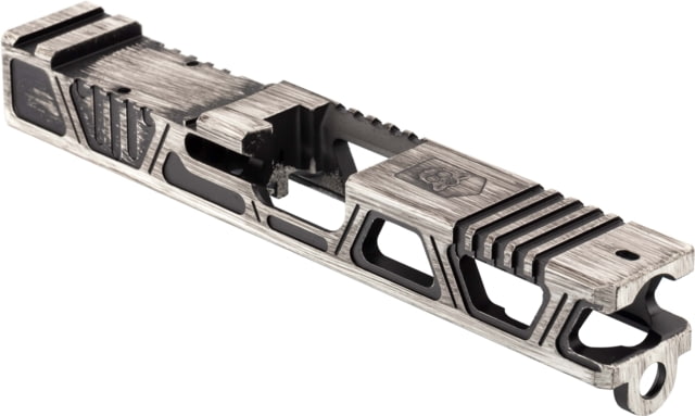 Gun Cuts Cyberpunk Slide for Glock 19 Optic Cut Battleworn White - Gun Cuts