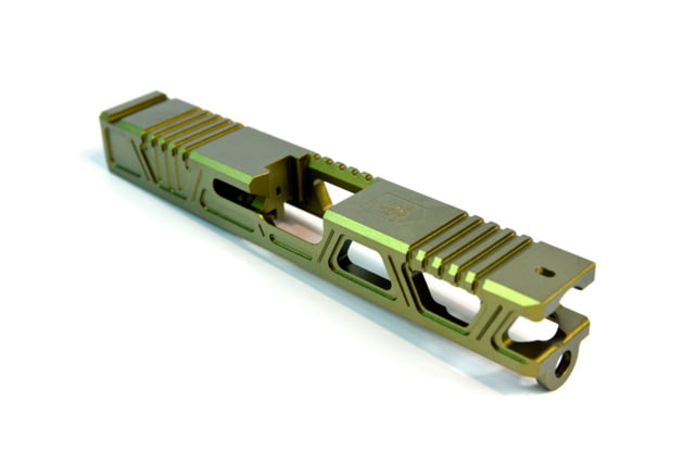 Gun Cuts Cyberpunk Slide for Glock 19 Optic Cut Leprechaun Gold - Gun Cuts