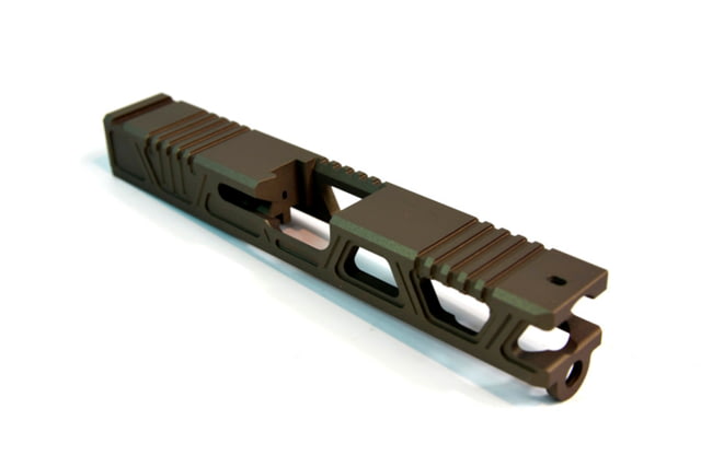 Gun Cuts Cyberpunk Slide for Glock 19 Optic Cut Smoked Bronze - Gun Cuts
