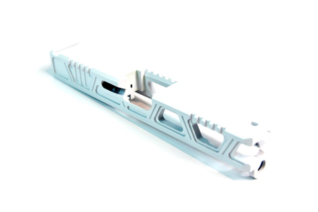Gun Cuts Cyberpunk Slide for Glock 19 Optic Cut Stormtooper White - Gun Cuts