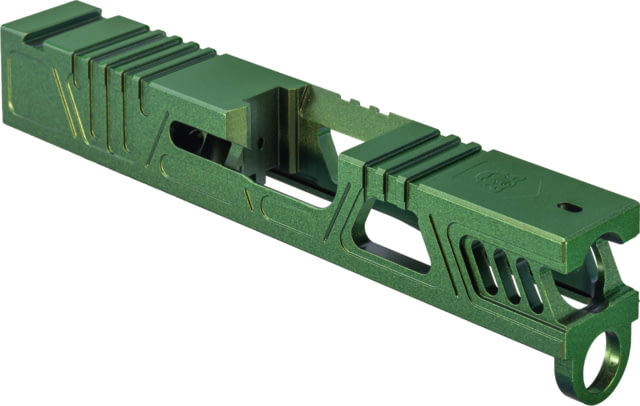 Gun Cuts Cyberpunk Slide for Glock 43/43X No Optic Cut Radioactive Green - Gun Cuts