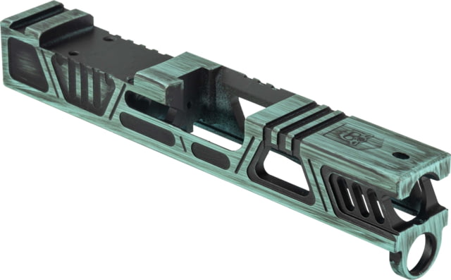Gun Cuts Cyberpunk Slide for Glock 43/43X Optic Cut Battleworn Robbins Egg Blue - Gun Cuts