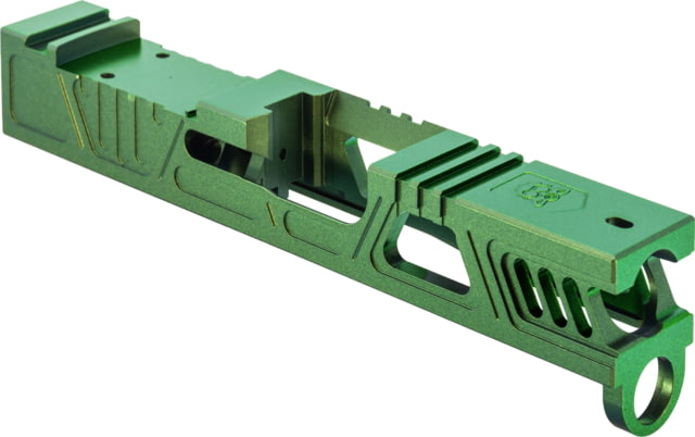 Gun Cuts Cyberpunk Slide for Glock 43/43X Optic Cut Radioactive Green - Gun Cuts