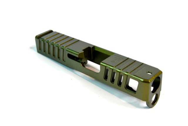 Gun Cuts Juggernaut Slide for Glock 26 No Optic Cut Leprechaun Gold - Gun Cuts