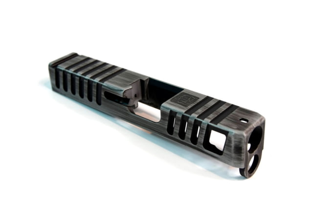Gun Cuts Juggernaut Slide for Glock 26 Optic Cut Battleworn Silver - Gun Cuts