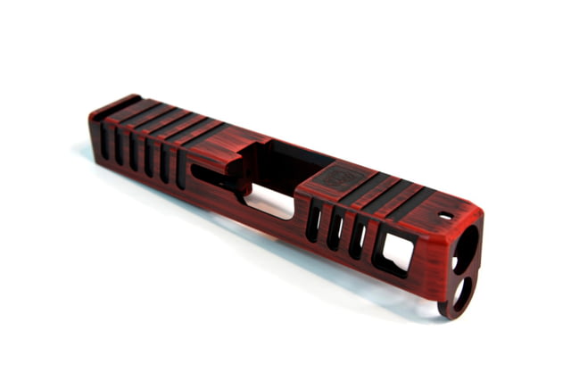 Gun Cuts Juggernaut Slide for Glock 26 Optic Cut Battleworn USMC Red - Gun Cuts