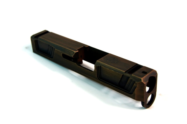 Gun Cuts Raider Slide for Glock 26 No Optic Cut Battleworn Copper - Gun Cuts
