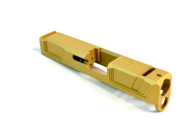 Gun Cuts Raider Slide for Glock 26 No Optic Cut Gold - Gun Cuts