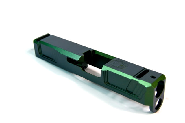 Gun Cuts Raider Slide for Glock 26 No Optic Cut Radioactive Green - Gun Cuts