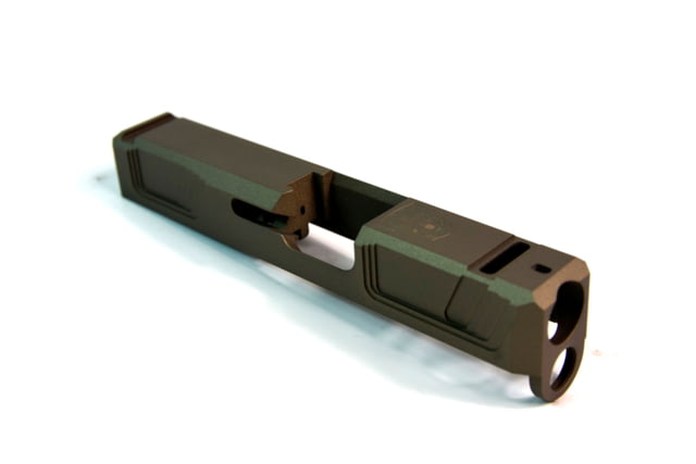 Gun Cuts Raider Slide for Glock 26 No Optic Cut Smoked Bronze - Gun Cuts