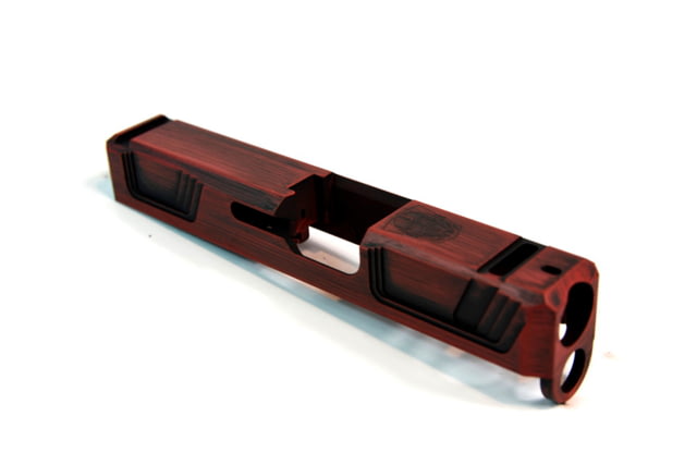 Gun Cuts Raider Slide for Glock 26 Optic Cut Battleworn USMC Red - Gun Cuts