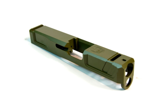Gun Cuts Raider Slide for Glock 26 Optic Cut Noveske Bazooka Green - Gun Cuts