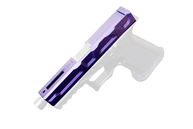 Gun Cuts Roswell Slide for Glock 19 No Optic Cut Royal Purple - Gun Cuts