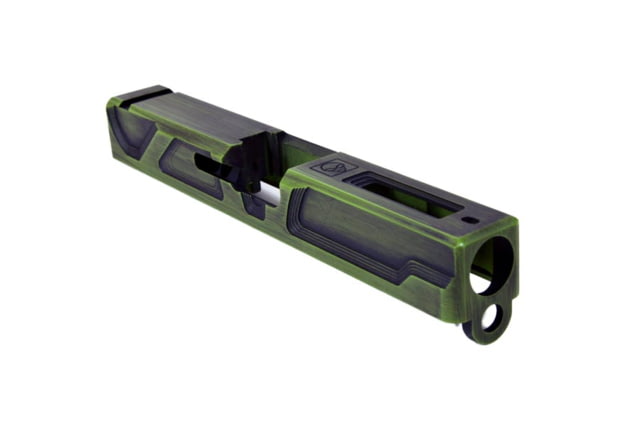 Gun Cuts Roswell Slide for Glock 19 No Optic Cut Battleworn Zombie Green - Gun Cuts