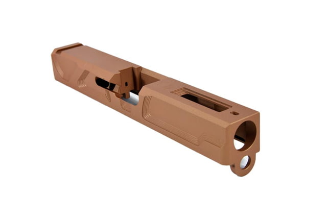 Gun Cuts Roswell Slide for Glock 19 No Optic Cut Copper - Gun Cuts